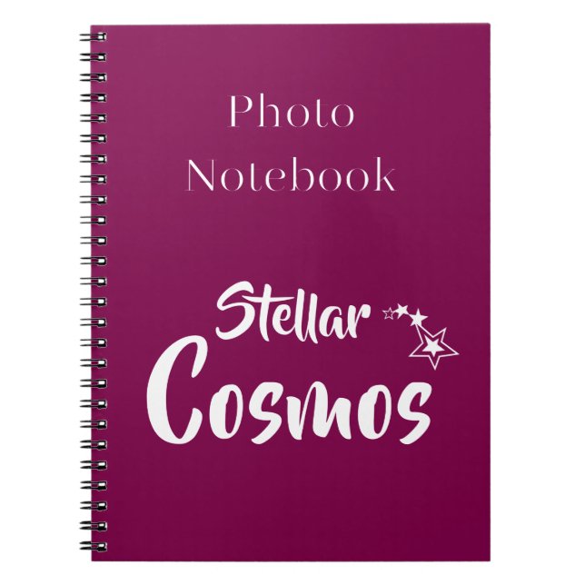 Stellar Cosmos Spiral Photo Notebook (Front)