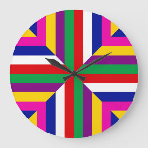 Stellar Cross-Section - Green/Red - Balanced Large Clock