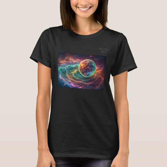 Stellar Dream Nebula Design T-Shirt (Front)