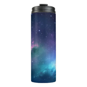 Stellar Illumination: Nebula with Glowing Stars Thermal Tumbler