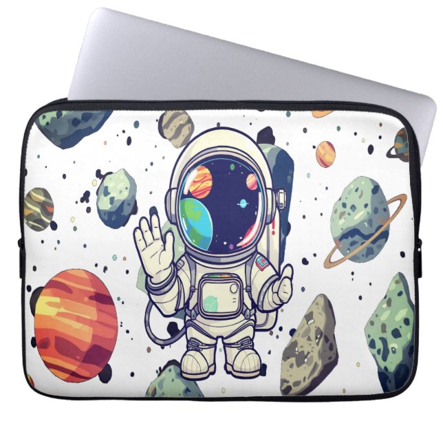 “Stellar Laptop Sleeve – Space-Themed Protection (Front)