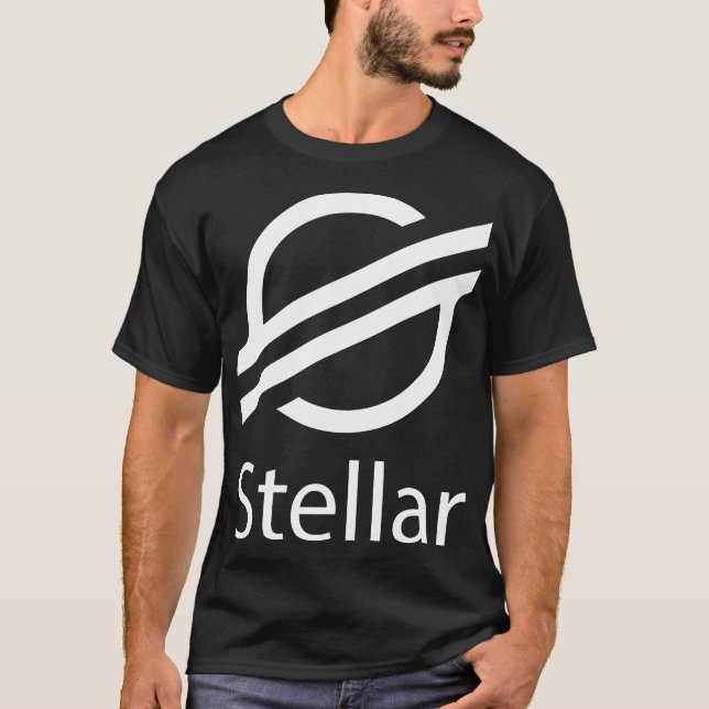 Stellar Logo Crypto Cryptocurrency T-Shirt (Front)