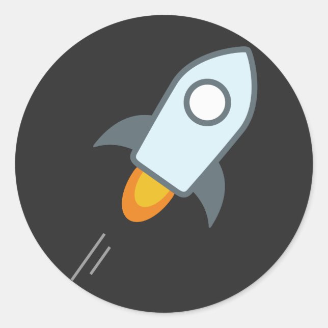 Stellar Lumen Stickers (Black) (Front)