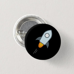 Stellar Lumens Round Button (Black)