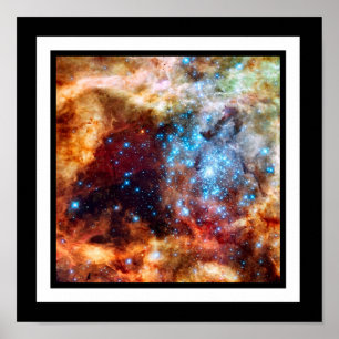 Stellar Nursery R136 Tarantula Nebula NASA Photo Poster