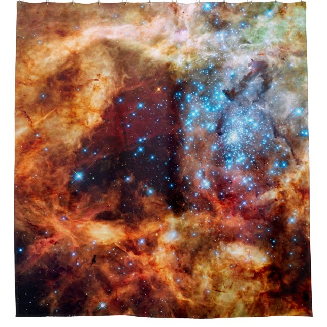 Stellar Nursery R136 Tarantula Nebula NASA Photo Shower Curtain (Front)