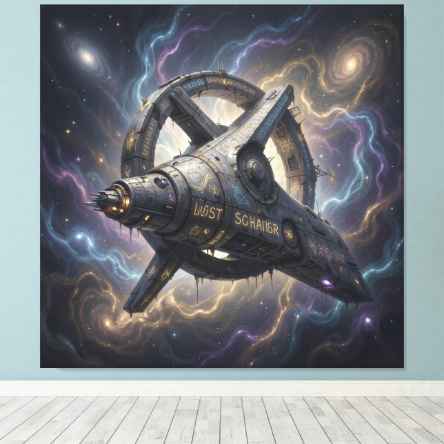 Stellar Path – Journey Through the Universe´7 Canvas Print (Insitu(Wood Floor))