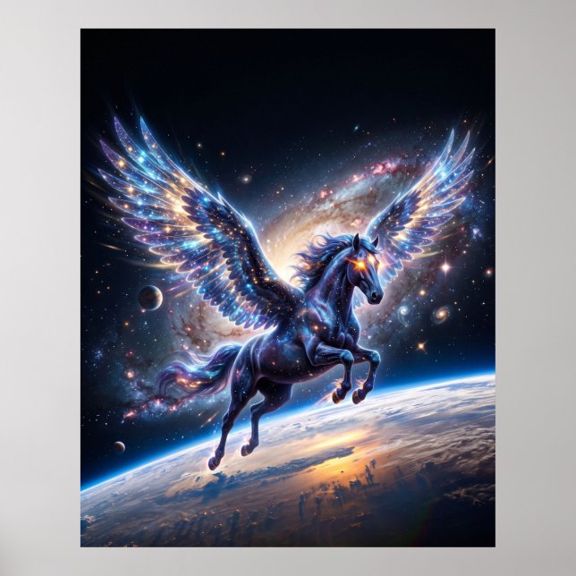Stellar Pegasus Galactic Rim Space Art Poster (Front)