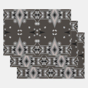 Stellar Performance Modern Abstract Art Design Wrapping Paper Sheet