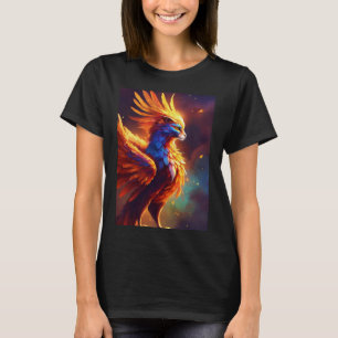 "Stellar Rebirth: Cosmic Phoenix Tee" T-Shirt