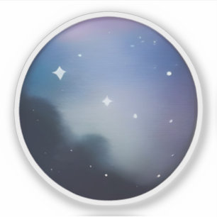 Stellar Serenity: Abstract Starry Night