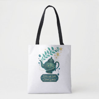 Stellar Sips & Star Leaves Tote Bag