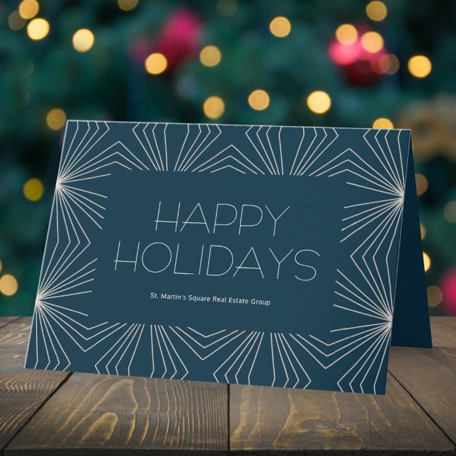 Stellar Skies Happy Holidays Corporate Card (Creator Uploaded)