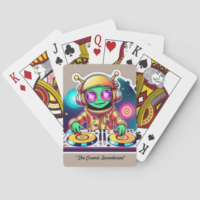 "Stellar Sound Explosion" Playing Cards (Back)