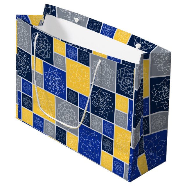 Stellar Succulents Large Gift Bag (Front Angled)