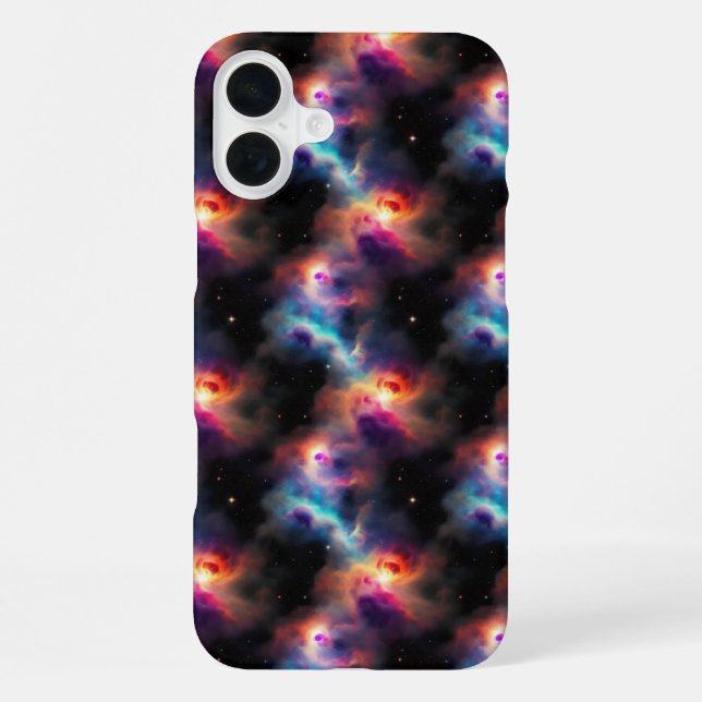 Stellar Symphony Galactic Nebulas Pattern iPhone Case (Back)