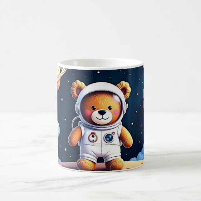 Stellar Teddy Space Adventure Coffee Mug (Center)