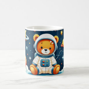 Stellar Teddy Space Adventure Coffee Mug