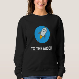 Stellar To The Moon Blue Crypto Trading Trader Inv Sweatshirt