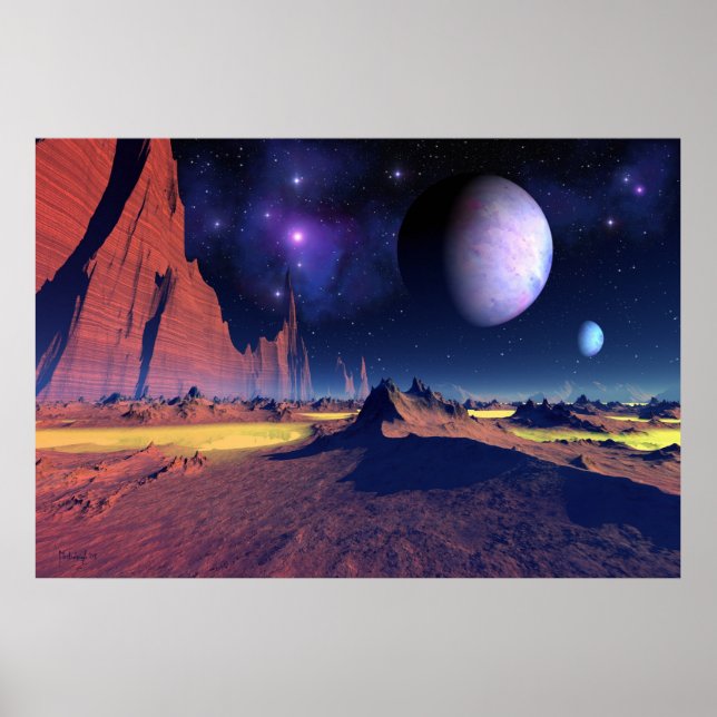 Stellar vista - space art poster (Front)