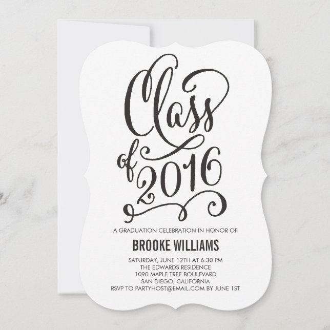 Stellar Year EDITABLE COLOR Graduation Invitation (Front)