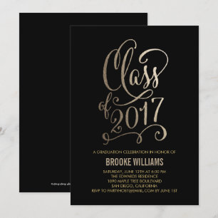 Stellar Year EDITABLE COLOR Graduation Invitation