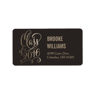 Stellar Year Editable Colour Graduation Label