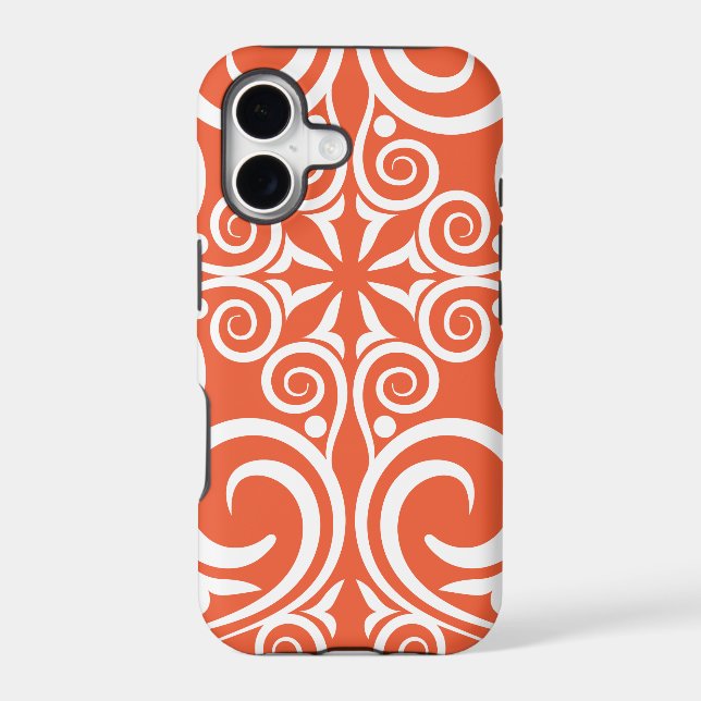 StellaRoot Damask Vintage Pattern Celtic Orange (Back)