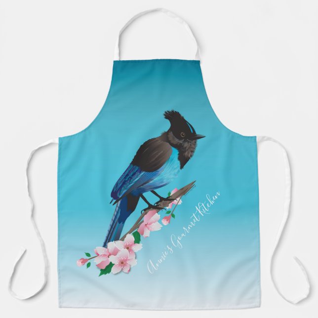 Steller's Jay All-Over Print Apron (Front)