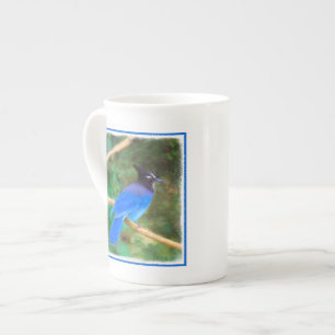 Steller's Jay Painting - Original Bird Art Bone China Mug