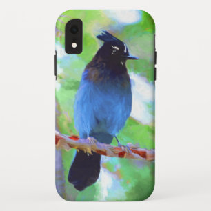 Steller's Jay Painting - Original Bird Art Case-Mate iPhone Case