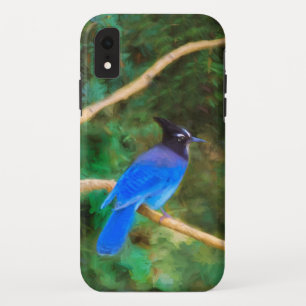 Steller's Jay Painting - Original Bird Art Case-Mate iPhone Case