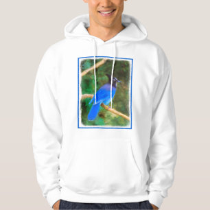 Steller's Jay Painting - Original Bird Art Hoodie