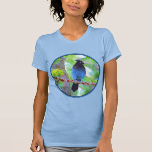 Steller's Jay Painting - Original Bird Art T-Shirt