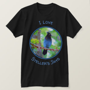 Steller's Jay Painting - Original Bird Art T-Shirt