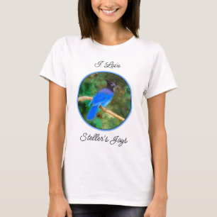 Steller's Jay Painting - Original Bird Art T-Shirt