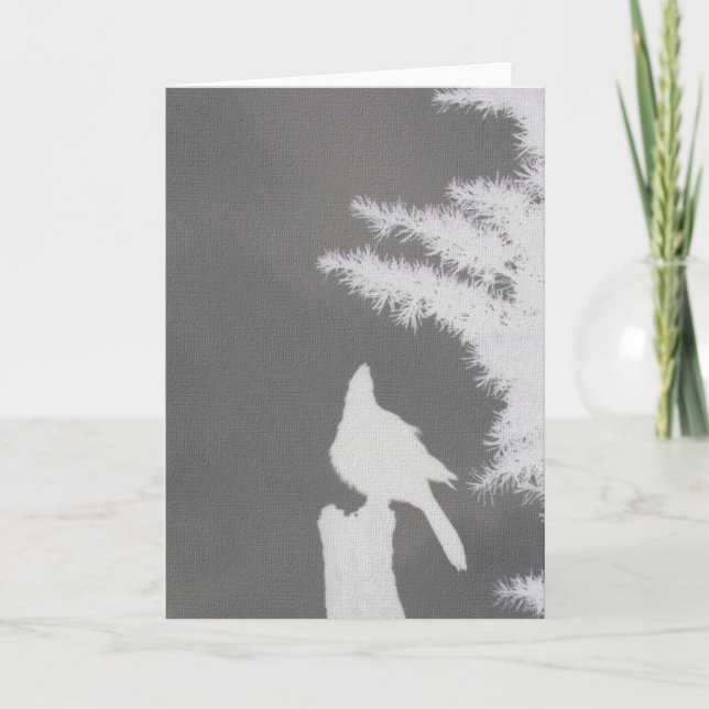 Steller's Jay Silhouette Greeting Card (Front)