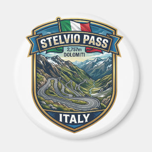 Stelvio Pass - Famous European Pass Magnet