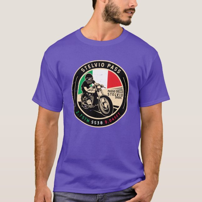 Stelvio Pass Passo Dello Stelvio Motorcycle family T-Shirt (Front)