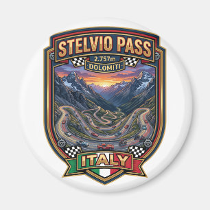 Stelvio Pass - Scenic Dolomites Road Magnet