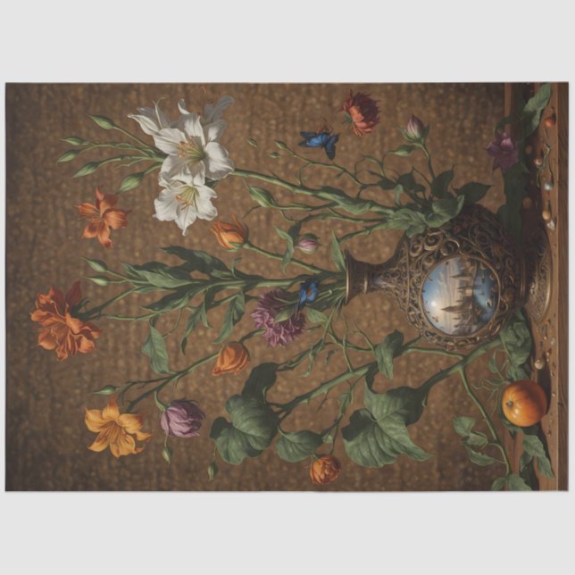 Stem Floral London Genie Vase Tissue Paper (Front)