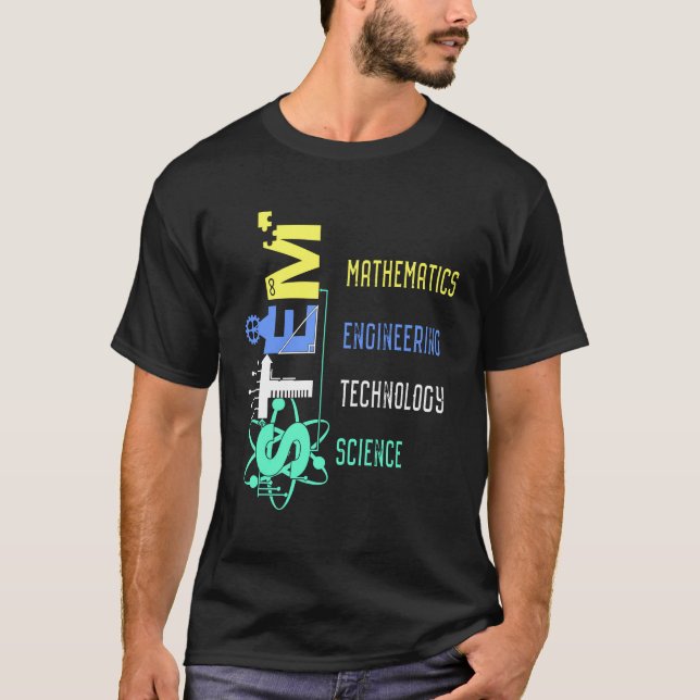 Stem Hoodie Teacher Science Technology Engineer Ma T-Shirt (Front)