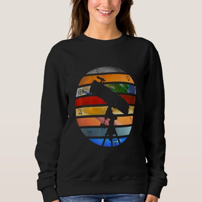 Stem Kids Solar System Planets Science Space Sweatshirt (Front)