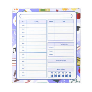 STEM Science Teacher Daily Planner Notepad