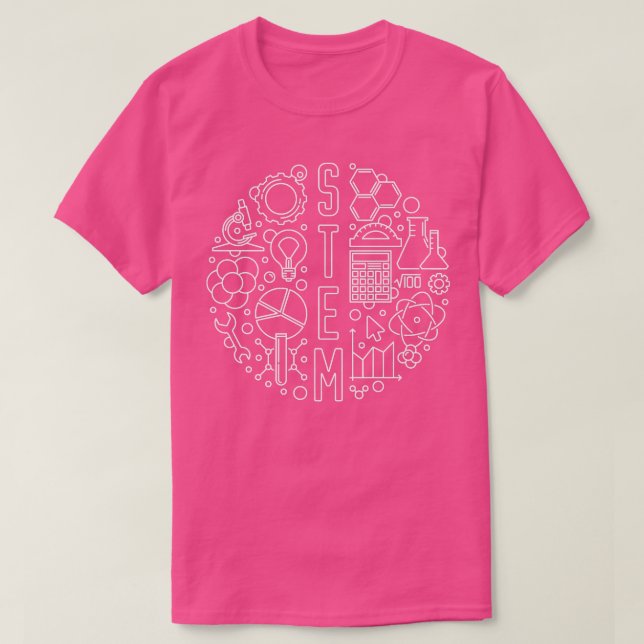 STEM Science, Tech, Engineering and Mathematics Sc T-Shirt (Design Front)