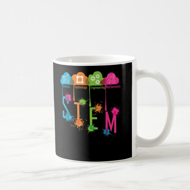 STEM Science Technology Engineering Math School Coffee Mug (Right)
