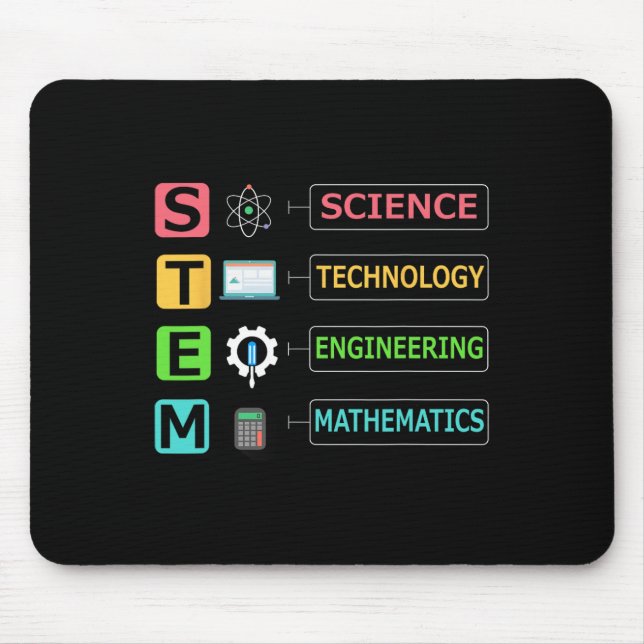 Stem Science Technology Engineering Math Teacher G Mouse Pad (Front)