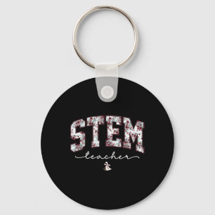 Stem Science Technology Engineering Math Teacher V Key Ring