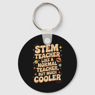 Stem Teacher Definition Funny Science Math Tech Te Key Ring