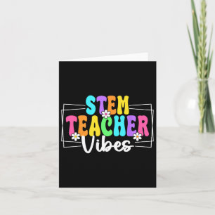 Stem Teacher Vibes Back To School Teachers Student Card
